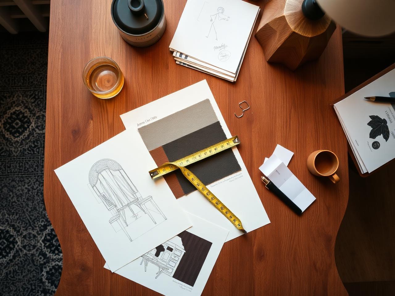 Studio flatlay